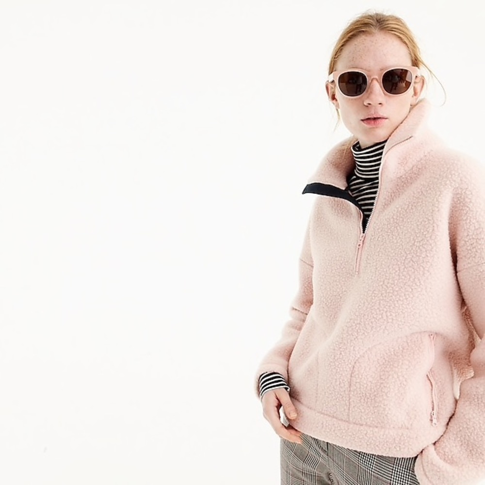 J.CREW HALF-ZIP SWEATSHIRT IN POLARTEC® FLEECE